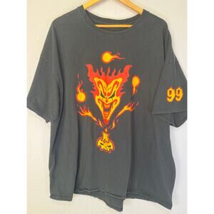 Insane Clown Posse ICP Shirt Flame Black 1999 Horrorcore XL Y2K Grunge Cult
